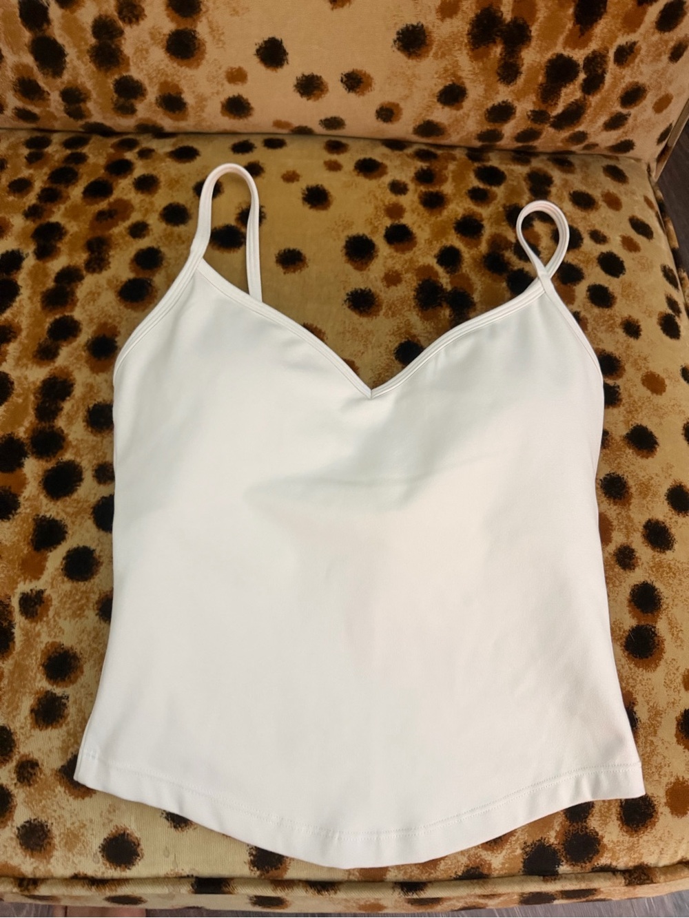 CSB Tank White V-Neck Spaghetti Strap